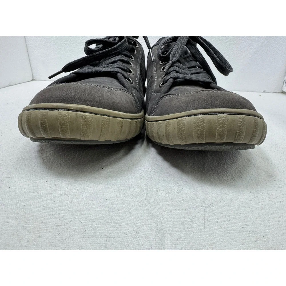 Muk Lugs Sneakers Mens Size 10 Gray Leather Low Top Lace Up Casual - Picture 4 of 11